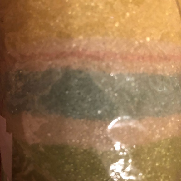 SET OF 2 VINTAGE TARGET PASTEL GLITTERY PILLAR CANDLES - Picture 3 of 6